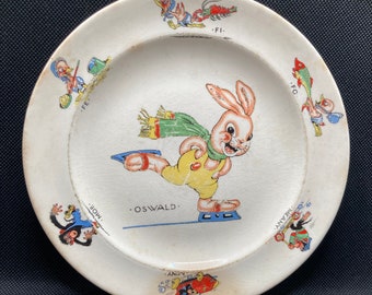 Oswald Rabbit 1930’s Universal Studios plate