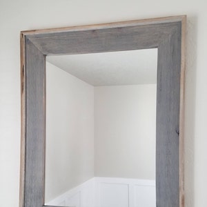 Bountiful Mirror in Weathered Gray