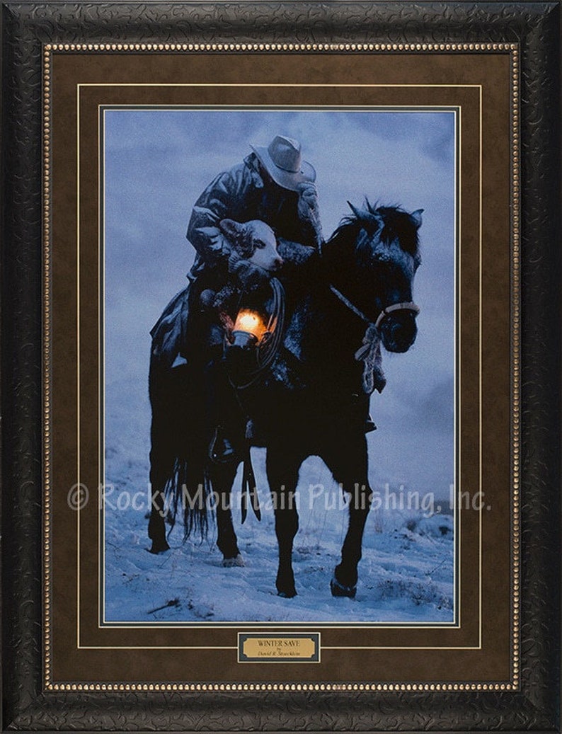 Winter Save Framed Western Art Print David Stoecklein Etsy