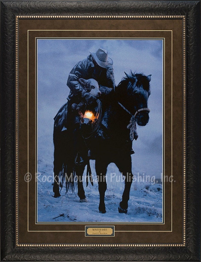 Winter Save Framed Western Art Print David Stoecklein 画像 1