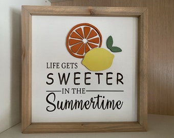 Rustic Summertime Sign