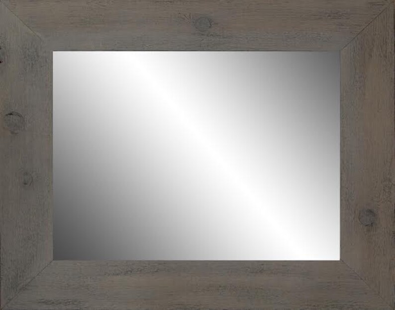 30x36 Weathered Gray Mirror - Etsy
