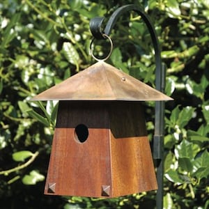 Avian Bungalow Birdhouse-Mahogany