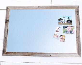 Magnet Board - Barnwood Frame