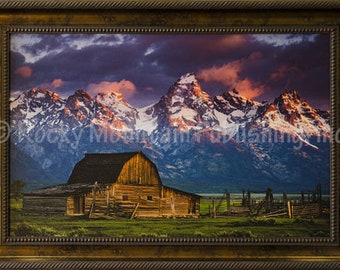 Moulton Barn - Dan Ballard Framed Western Landscape Art Giclee