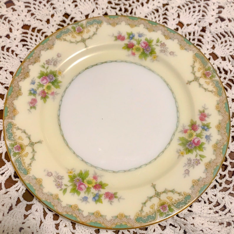 MEITO JAPAN CHINAPlatesBowlsFloral Meito ChinaGreen and Etsy