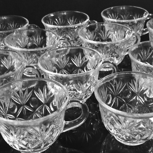 Clear Glass Cups Etsy
