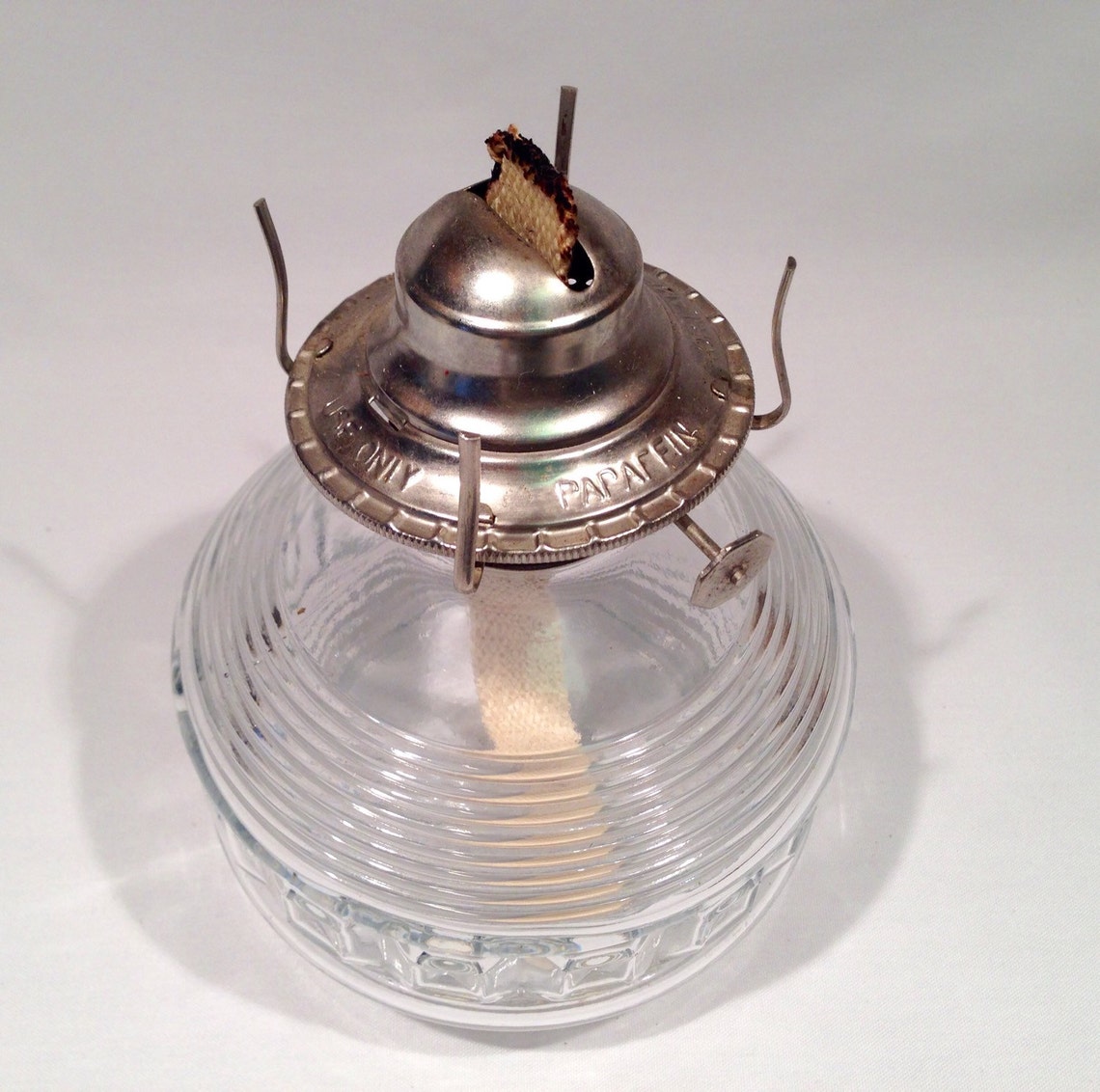 Kaadan Ltd Clear Glass Oil Lamp Bases Vintage Kerosene Lamps Etsy