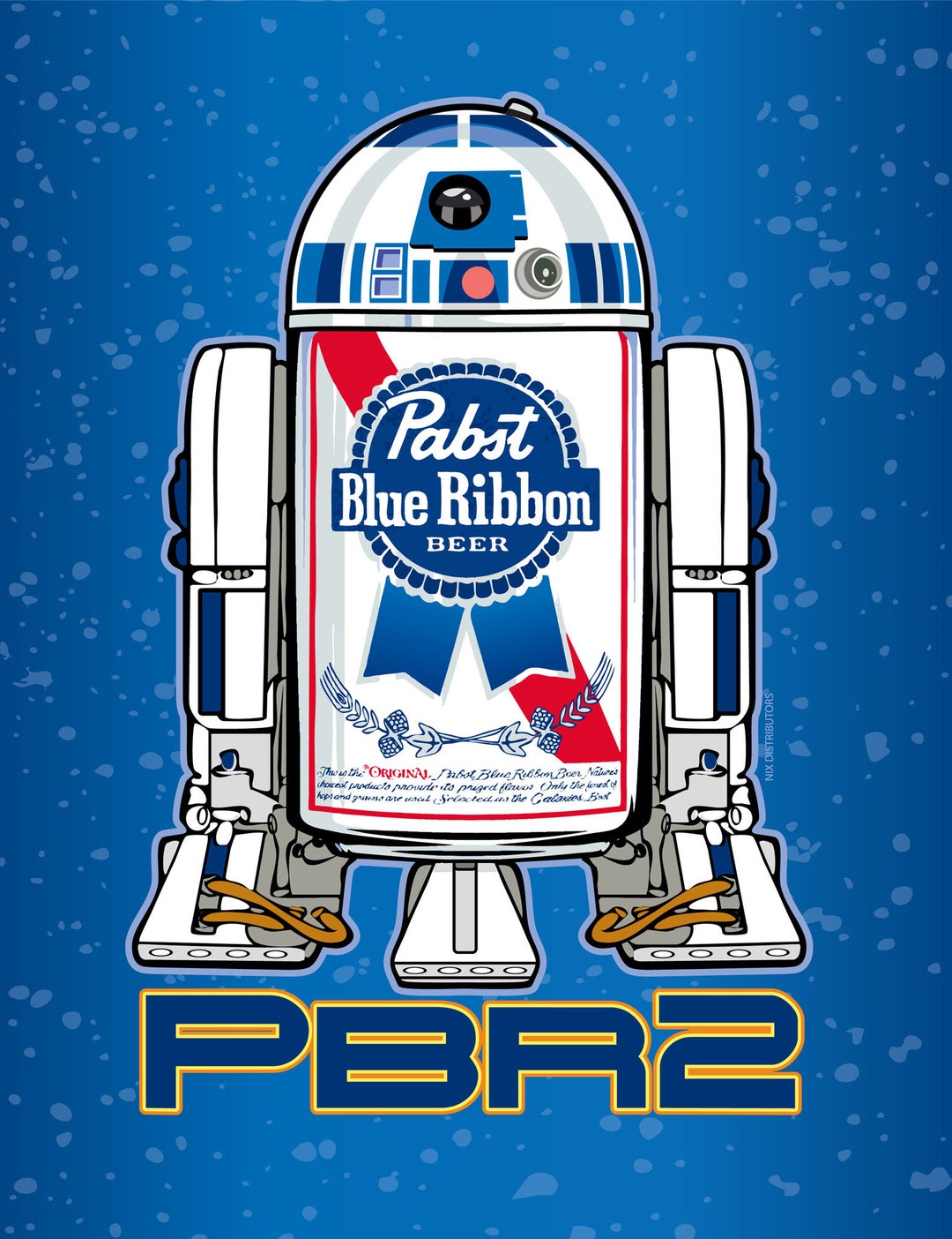 Pabst Blue Ribbon R2D2 Art Print: Signed Card Stock - Etsy