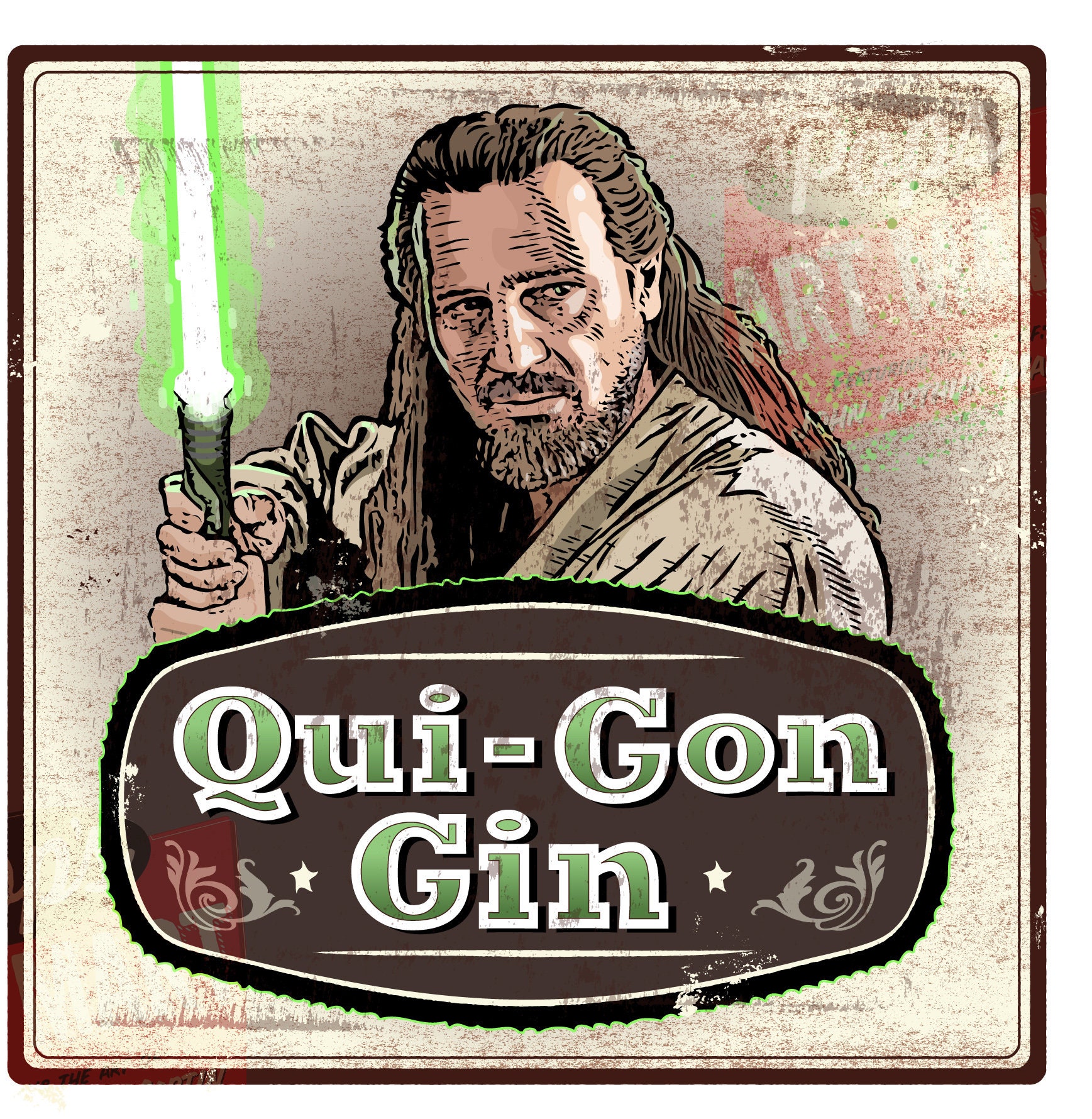 Qui-Gon Jinn Art Board Print for Sale by mgraumlich