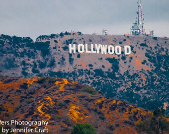 Hollywood sign California Digital Photography Wall Decor Fine Art 8x10, 5x7