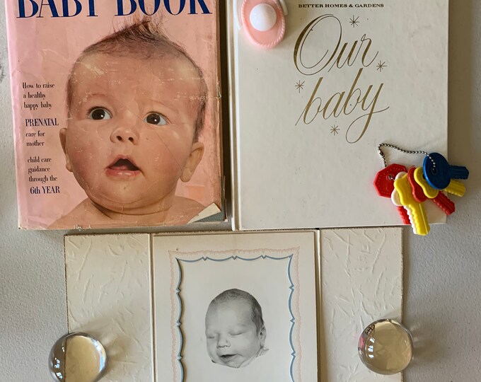 New Baby Book Gift Set for Vintage Lover Etsy