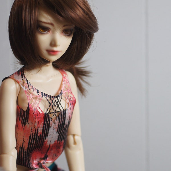 Diamante tie-front blouse for Unoa and Narae