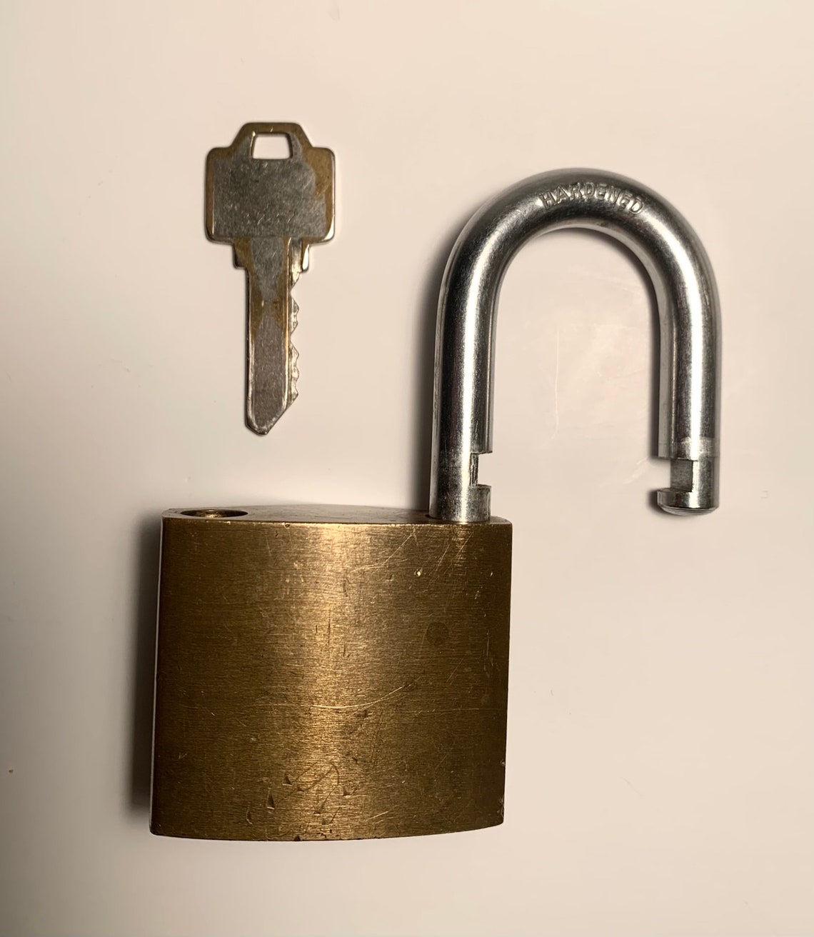 PADLOCK & KEY Pick Proof HEAD Brand Brass Lock Original Key Etsy