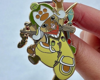 Monster Hunter Wilds - Palico Enamel Pin