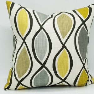 Decorative Throw Pillow Covers, Accent Pillow Covers, Richloom Dervish in Dijon Print Fabric Pillow Cover