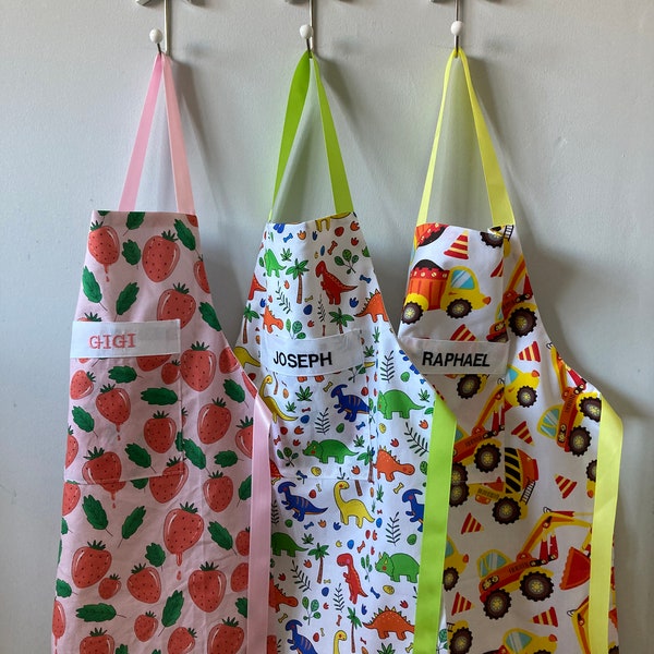 Personalised Kids Apron | Adult Apron | Fun Prints | Children’s Baking Apron
