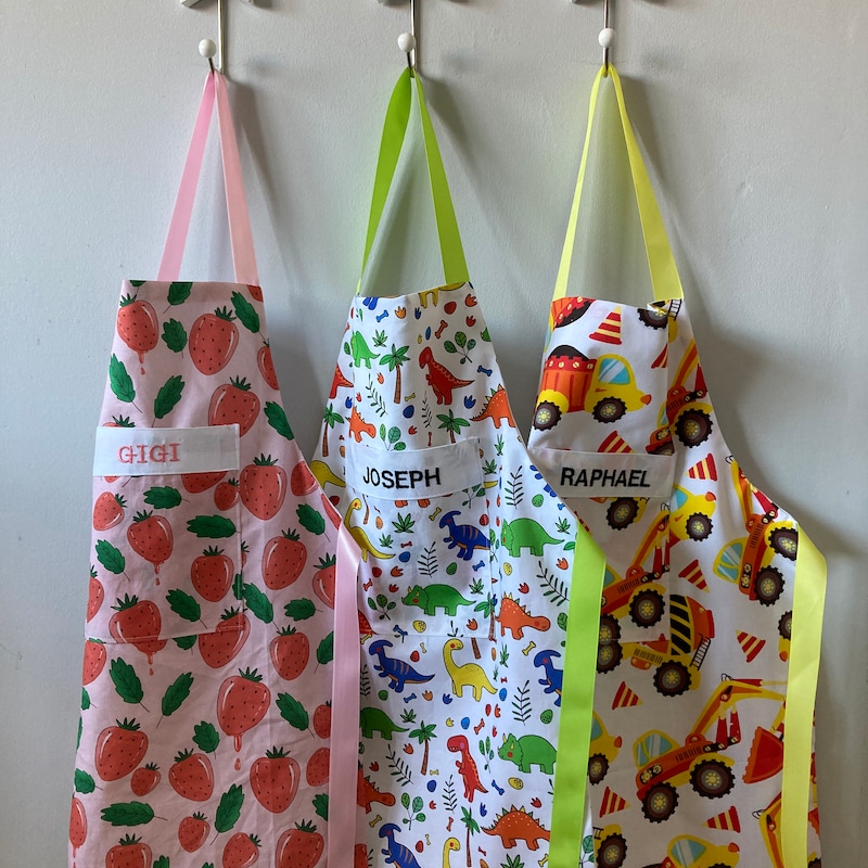 👩‍🍳Free Personalization👩‍🍳 Personalised Kids Apron | Adult Apron | Fun Prints | Children’s Baking Apron