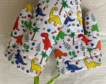 Kid’s Oven Mitt Set (A Pair) Children’s Oven Gloves in all prints