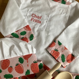Children’s Chef Costume, Baby Chef Costume, Personalised Chef’s Outfit, Personalised Chef’s Jacket, Mini Chef Outfit