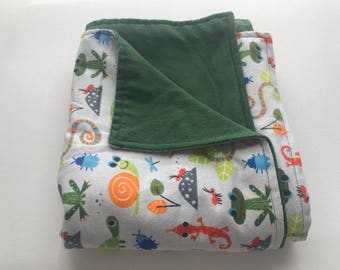 Boy Baby Blanket Baby Shower Gift Bug Blanket Snakes baby blanket Boy Nursery blanket Bug's life Blanket Baby Boy Gift Boy baby shower gift