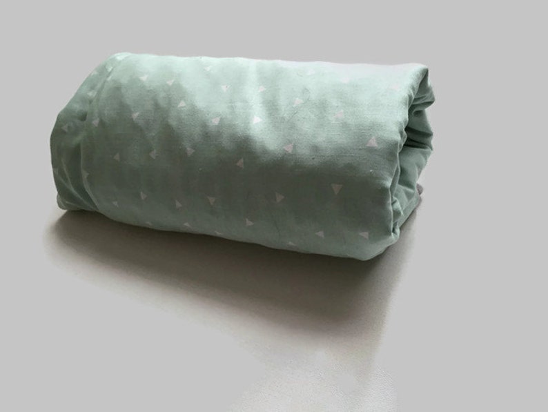 Minky Mint Baby Blanket Mint Blanket Baby girl Gift Seafoam Nursery Modern baby blanket Mint Nursery Gender Neutral Tribal Baby Bedding image 1