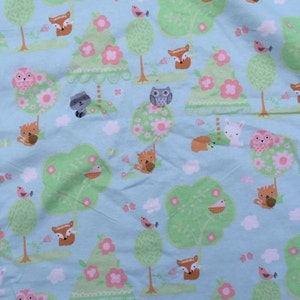 Clearance Forest Animal Baby Blanket Woodland Animals Flannel Blanket Baby girl Gift Woodland Animals Forrest Animal Nursery Forest Nursery image 3