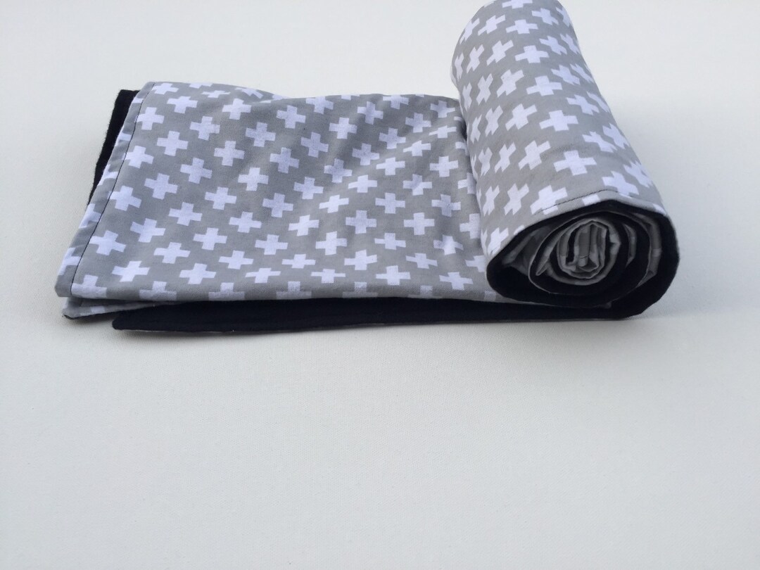 Modern Baby Blanket Black and White Blanket Gender Neutral Etsy