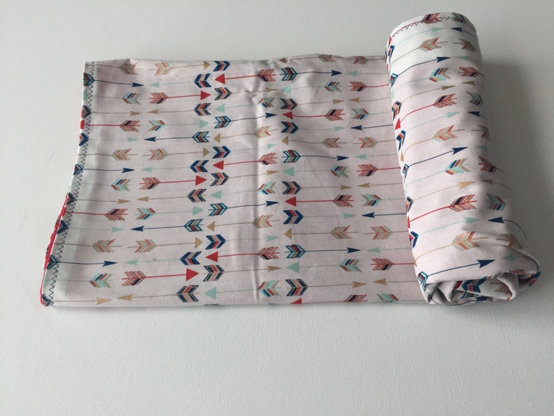 Modern arrow baby blanket Red baby Blanket gender neutral Baby Blanket Fast Ship blanket baby Shower gift Swaddle arrows modern baby blanket
