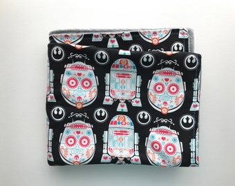 Star Wars Baby Blanket Baby Boy Blanket jedi Blanket Flannel Blanket Star Wars Blanket space baby shower nerd baby shower Minky baby blanket