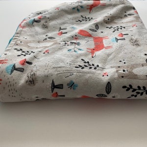 Animal Baby Blanket Woodland Animals Flannel Blanket Receiving Blanket Baby Boy Gift Woodland Animals Forest Animal fox nursery bear nursery image 7