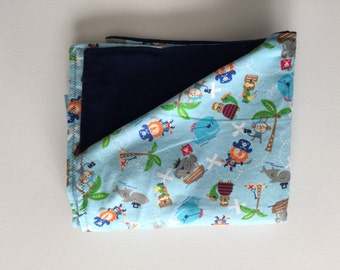 Ocean Baby Blanket Baby Shower Gift Nautical Blanket Sea baby blanket pirate Nursery ocean Nursery baby blanket sea baby blanket