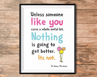 lorax quote etsy uk