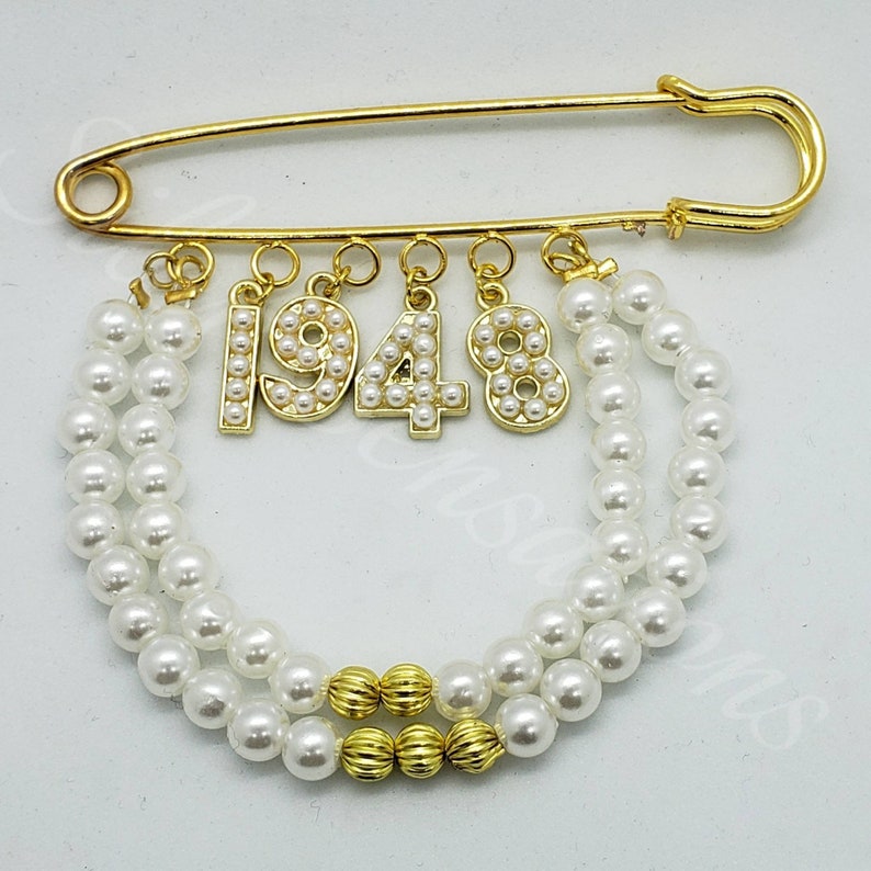 Custom Zeta Amicae Safety Pin Brooch Custom Safety Pin Etsy