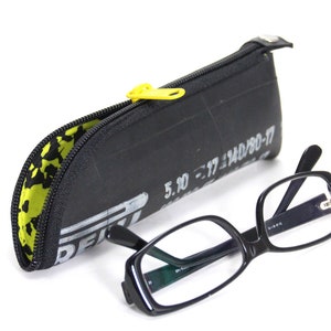 Reading glasses.Tube Upcycled glasses case made from motorcycle hose image 3