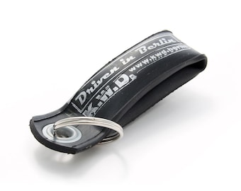 Keychain bicycle tube »Driven in Berlin«, Upcycling