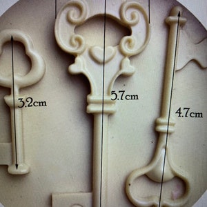 Key molds 4  different types  of silicone  key molds