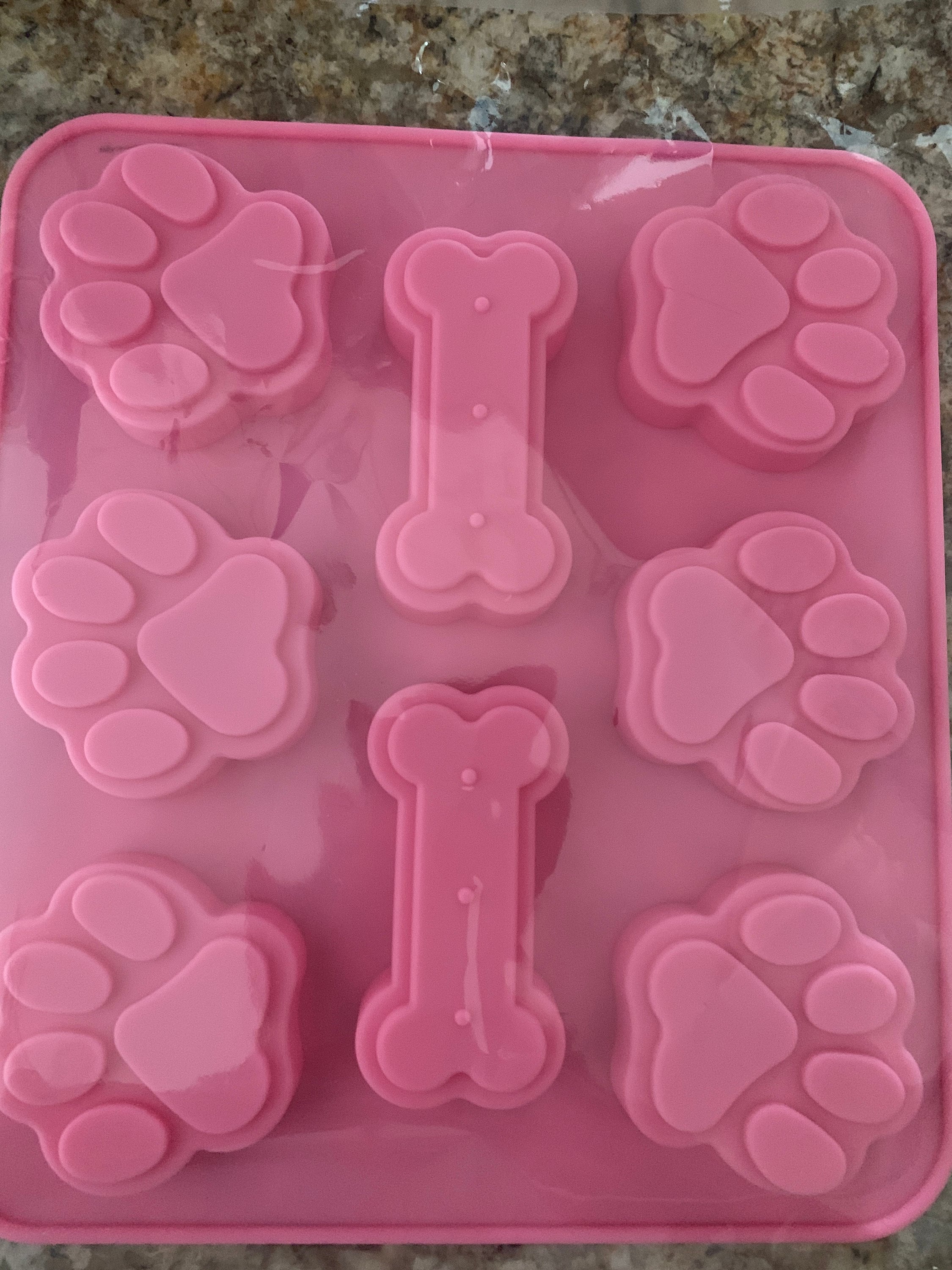 Paw  and dog bone silicone, mold