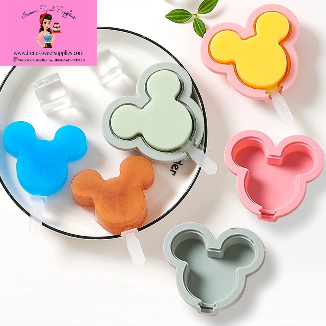 Mickey Cake Pops Mold Cakesicle Mold Ice Cream Mold Ice Mold Etsy