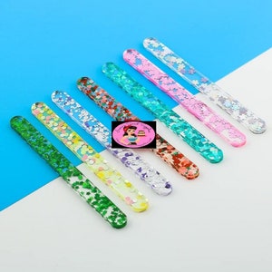 Popsicle acrylic sticks just in super cute snowflakes and more