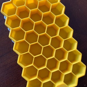 Honey comb mold multiple molds sizes first picture is honeycomb with bee great soap mold