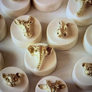 Jungle Lion Giraffe Elephant Monkey Silicone Molds DIY Party Animals Fondant Cake Decorating Tools Candy Clay Chocolate Gum paste and more