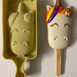 Popsicles unicorn and more cake pops molds ice pop molds super popular unicorn , heart, smiley face, heart, paw  5 styles in stock NEW