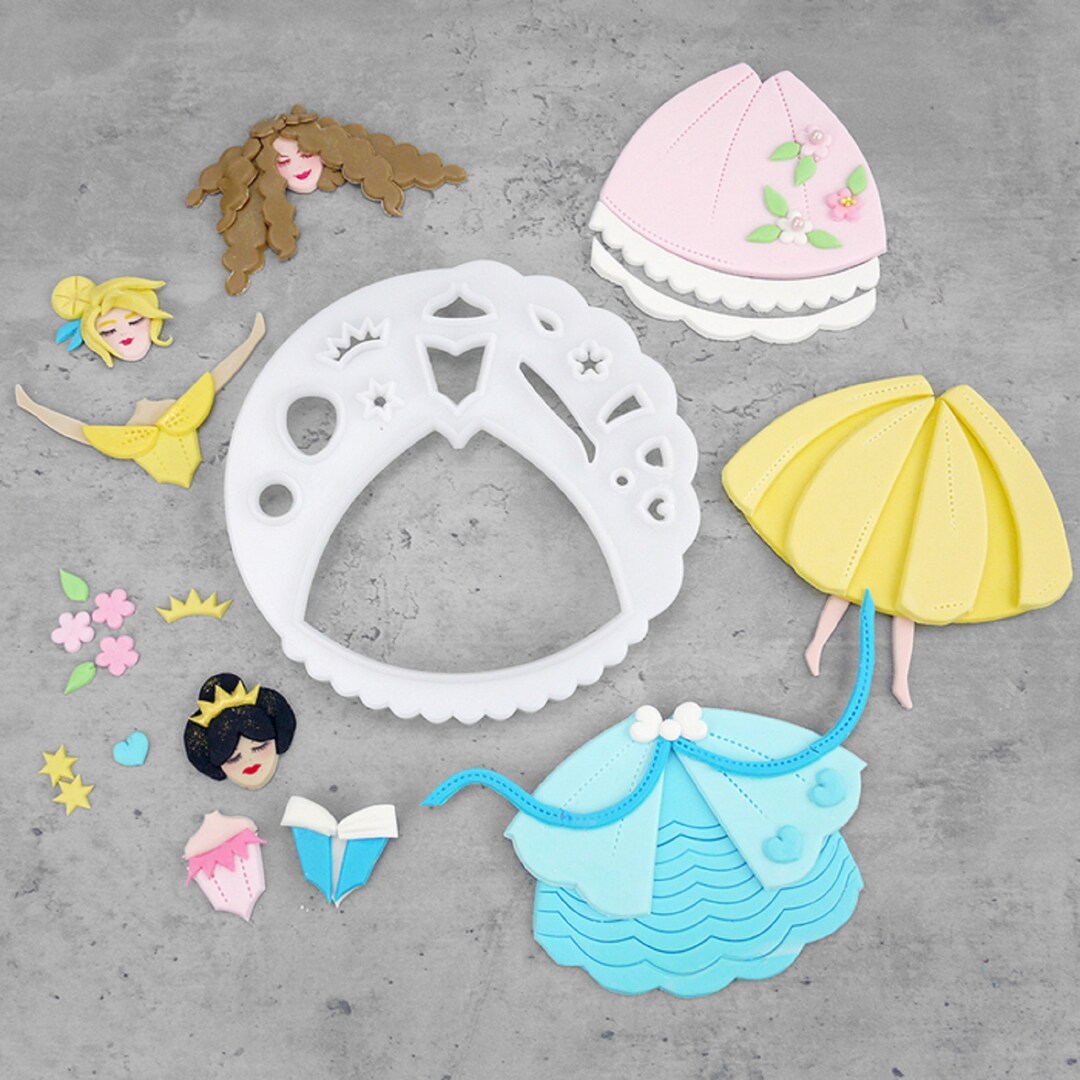 FMM Princess Cake Topper Cutter Youtube Video in Description Etsy