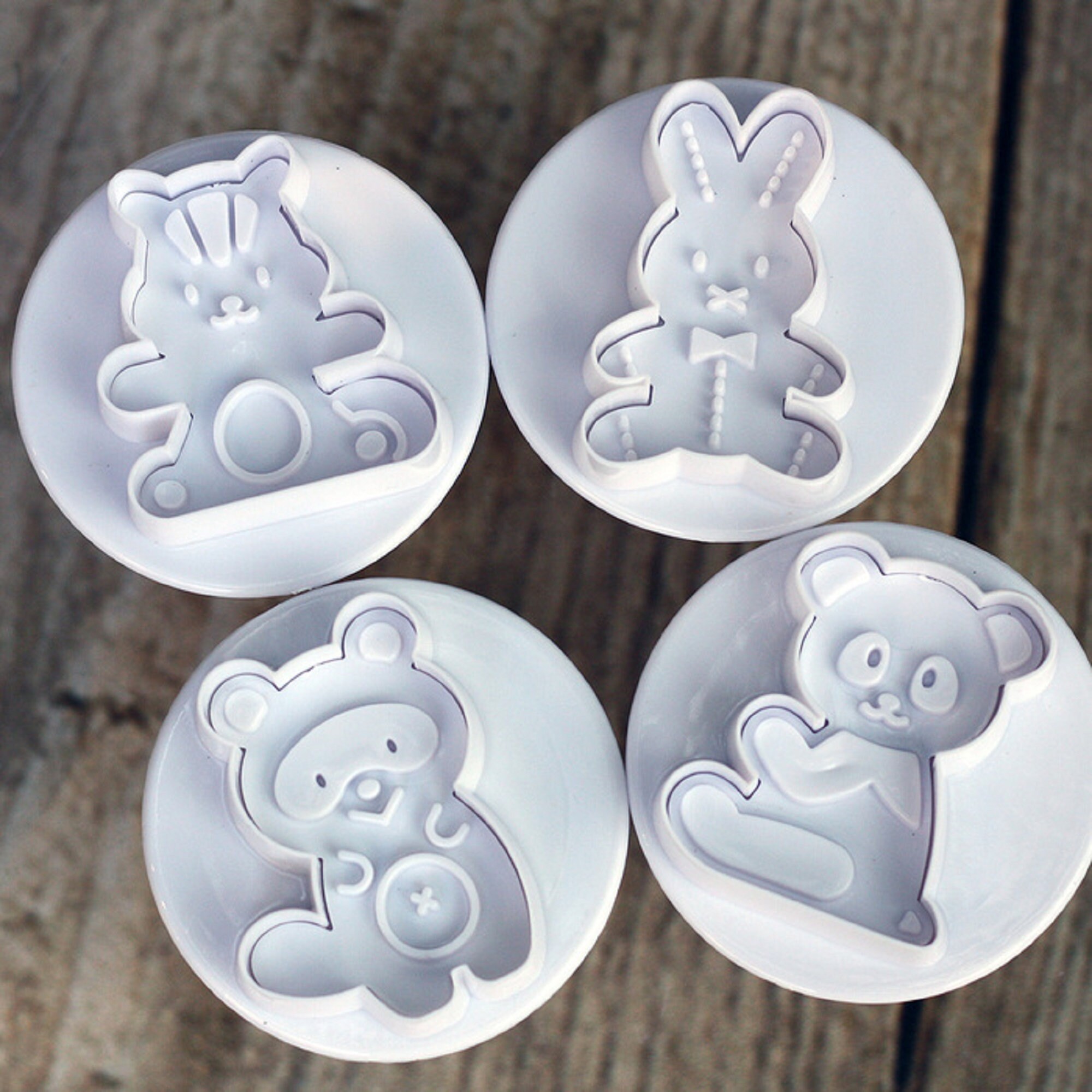 Cake Star 4 Plunger Cutter Set Cute Animals - Etsy Cake Star 4 Plunger Cutter Set Cute Animals - Etsy