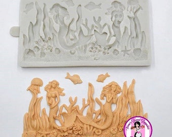 Mermaid Silicone Border Mold: Under The Sea check out all photo's