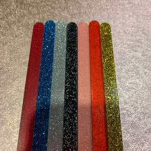 Acrylic Popsicle treat sticks New colors   4  1/2 inches long