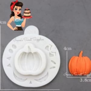 Silicone pumpkin mold with cute little face is cut outs really cute Jack o lantern multi faces
