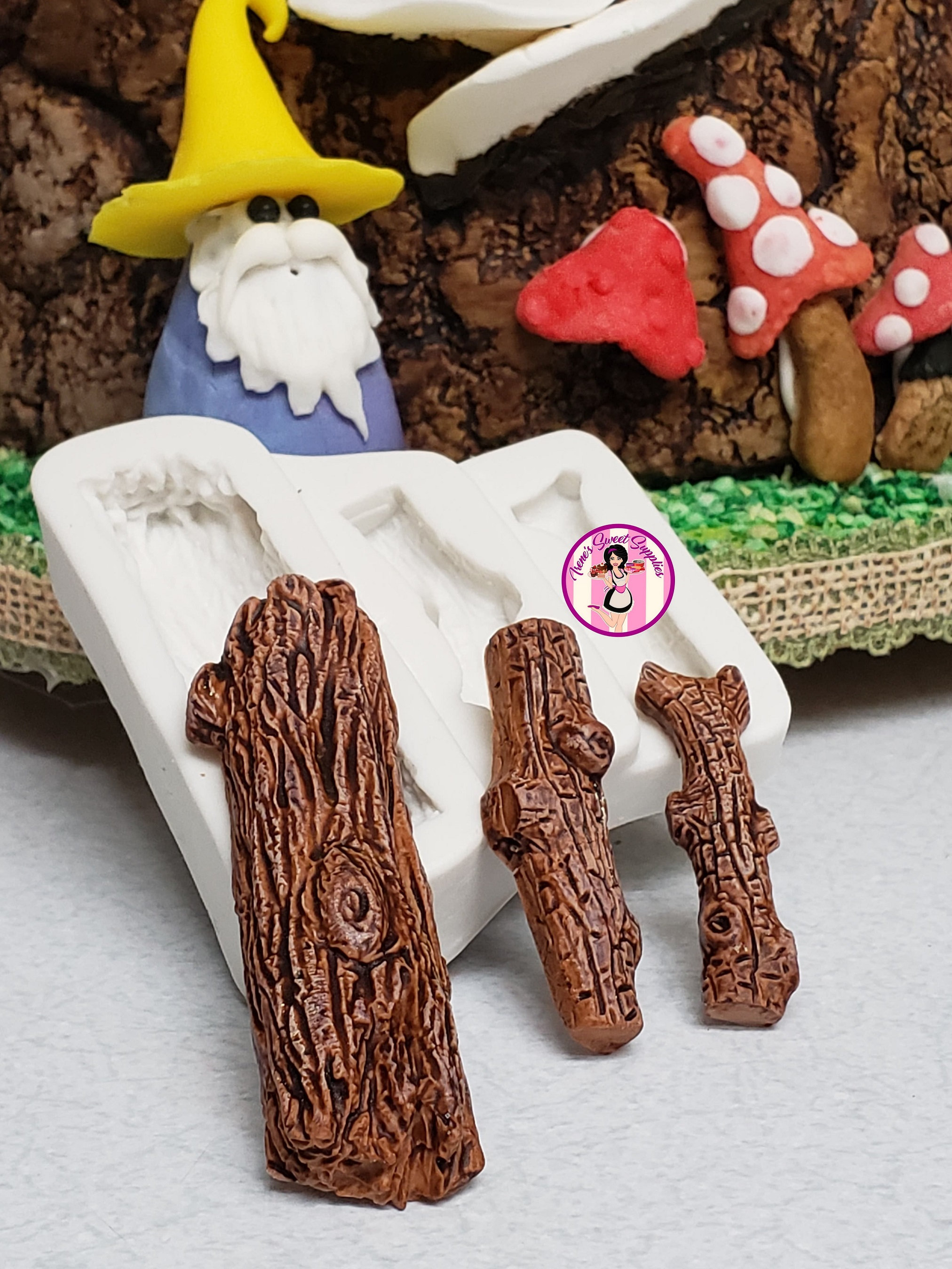 Log mold silicone Etsy