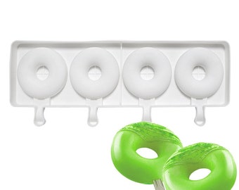 Donut shaped popsicle cakesicle mold